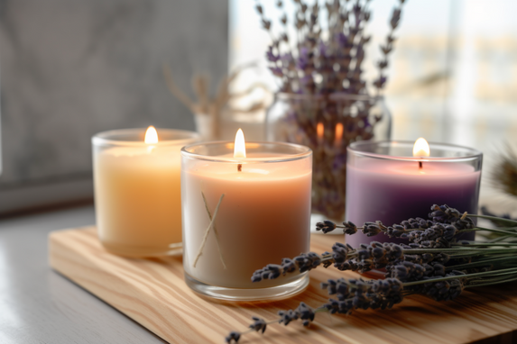 Scented Lavender Candles